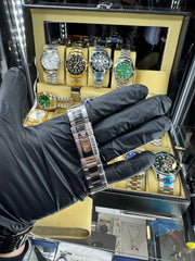Rolex Submariner Ασήμι Μπρασελέ με Μαύρη Πλάκα