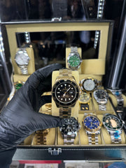 Rolex Submariner Χρυσό Μπρασελέ με Μαύρη Πλάκα