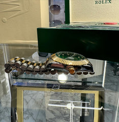 Rolex Datejust Χρυσό με Πράσινη Πλάκα