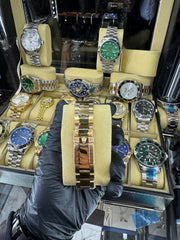 Rolex Submariner Χρυσό Μπρασελέ με Μαύρη Πλάκα