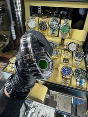 Rolex Submariner Ασήμι￼ Μπρασελέ με Μαύρη Πλάκα