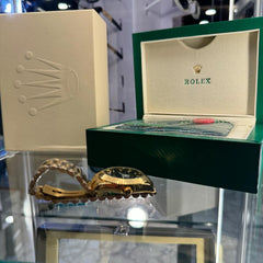 Rolex Datejust Χρυσό με μαύρη  Πλάκα