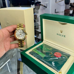 Rolex Datejust Χρυσό με λευκή Πλάκα