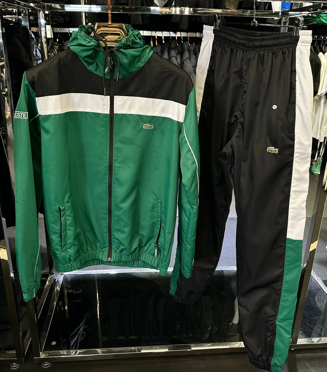 LACOSTE ΣΕΤ - ΠΡΑΣΙΝΟ ΜΑΥΡΟ B90 ΣΕΤ ΦΟΡΜΕΣ ΑΝΤΙΑΝΕΜΙΚΟ