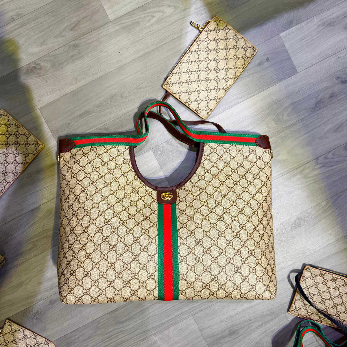 WOMEN BAGS - Gucci Giglio GG Canvas Tote
