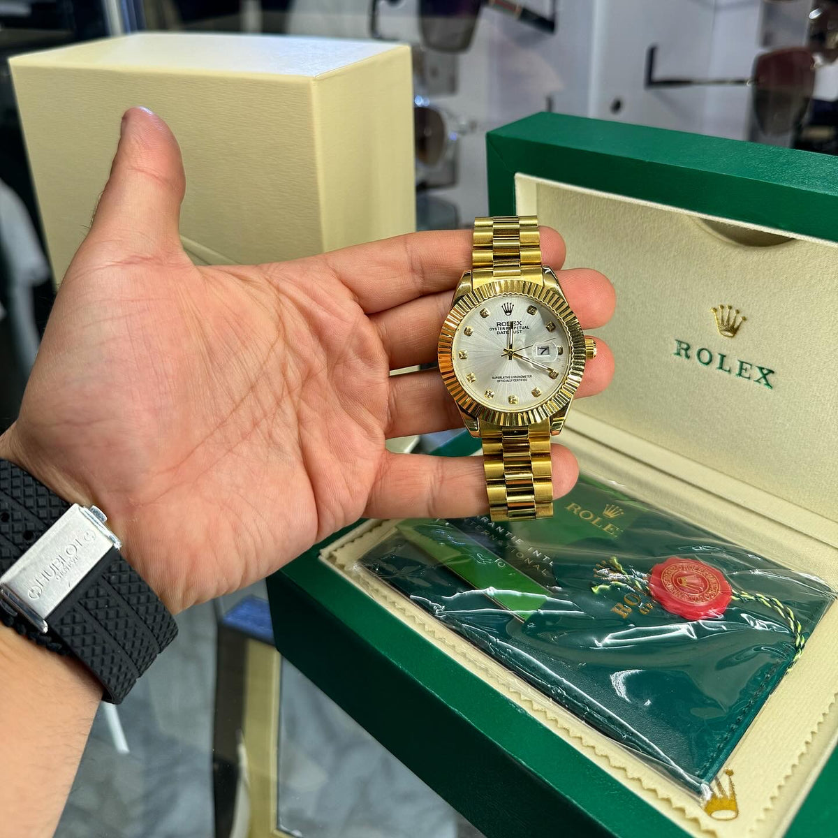 Rolex Datejust Χρυσό με λευκή Πλάκα