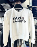 Karl Lagerfeld Λευκό Φουτερ High Quality