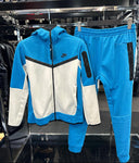 NIKE ΣΕΤ TECH FLEECE -ΜΠΛΕ ΛΕΥΚΟ