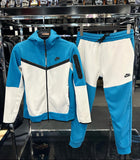 NIKE ΣΕΤ TECH FLEECE -ΜΠΛΕ ΛΕΥΚΟ